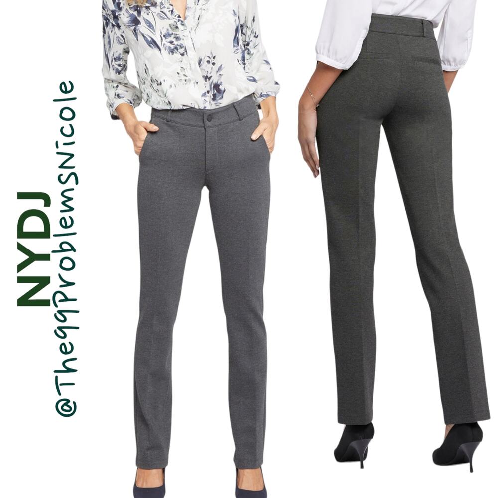 NYDJ Sculpt Her Classic Trousers in Charcoal